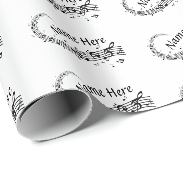 Presente Papel personalizado de quebra de música em qualque (Ponta do rolo)