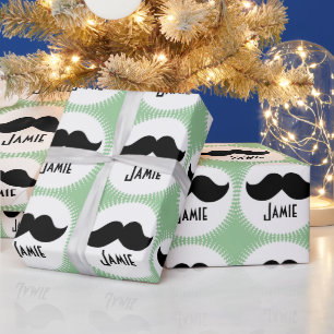 Presente Papel personalizado para empacotamento de bigode a