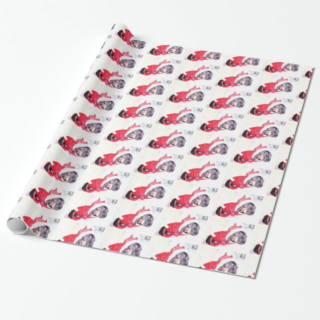 Presente Papel personalizável de flexão - Adicione a sua im (Desenrolado)