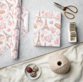 Presente Papel Romântico de Moldagem em Paris