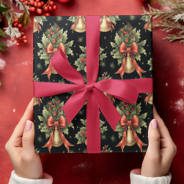 Presente Papel tradicional de moldagem de natal elegante