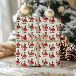 Presente Papel Tradicional de Moldagem de Natal para Gatos
