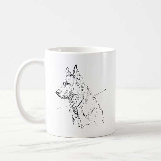 Presente para Amante de Cachorros, Caneca de Café  (Esquerda)