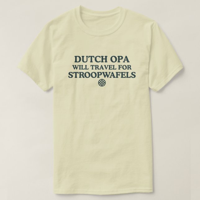 Presente para Avô Holandês Camisa de Opa para Stro (Frente do Design)