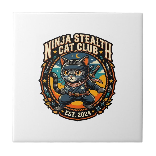 Presente para Mãe de Gato Furtiva Ninja - Ninja St (Frente)