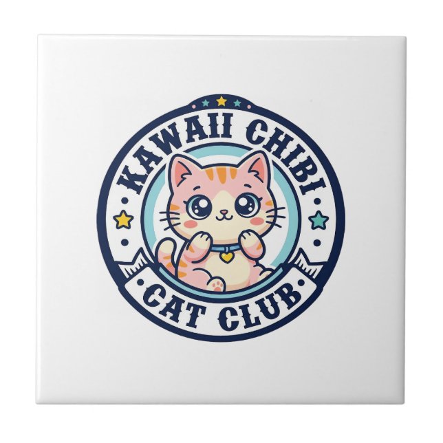 Presente para Mãe de Gato Kawaii Chibi - Kawaii Ch (Frente)