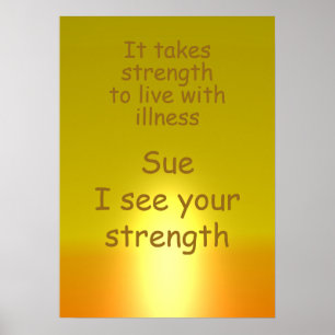 Presente para um amigo doente, poster das citaçõ