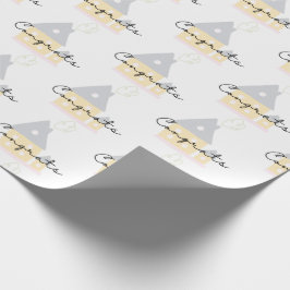 Presente Parabéns pelo seu novo papel de moldagem doméstica