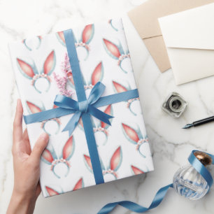 Presente Páscoa Bunny Ears Papel de enrolamento Hoppy Hol