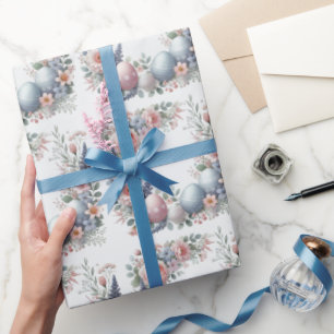 Presente Pastel Floral - Papel de embrulhamento de ovos de 