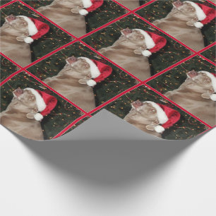 Presente Patas do papai noel - estilo de Weimaraner - papel