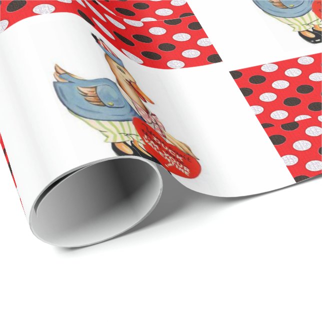 Presente Pato de papel de enrolamento do dia de os namorado (Ponta do rolo)