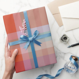 Presente Pequena Xadrez - 02 de fevereiro - Papel de embrul