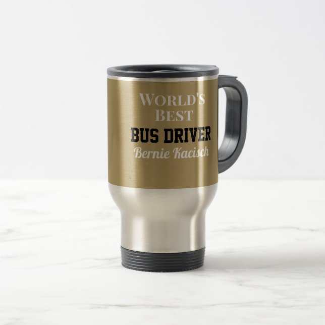 Presente personalizado! A melhor Caneca de viagem  (Frente Esquerda)