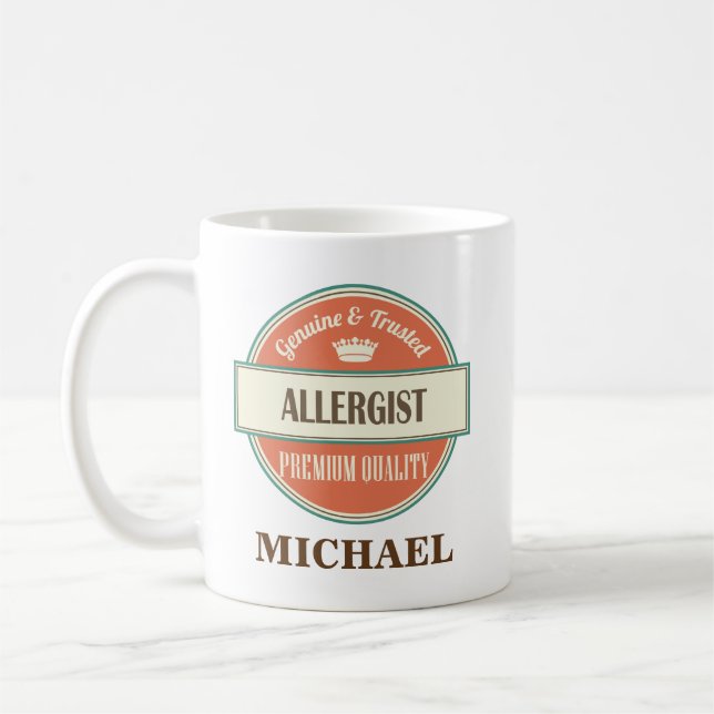 Presente personalizado Allergist da caneca do (Esquerda)