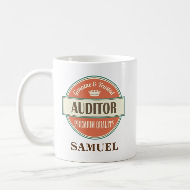Presente personalizado auditor da caneca do (Esquerda)