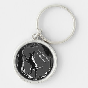 Presente personalizado chaveiro do cão de caça d