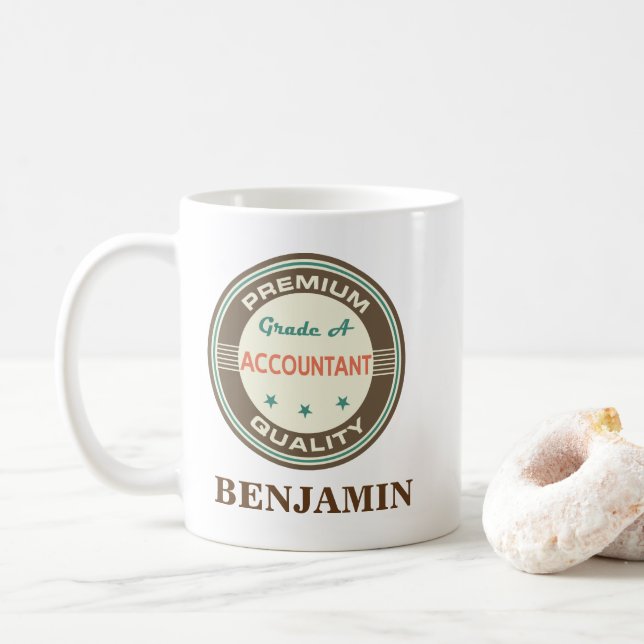 Presente personalizado contador da caneca do (Com Donut)