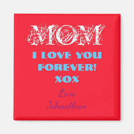 Presente Personalizado Da Mãe Imã de geladeira Par