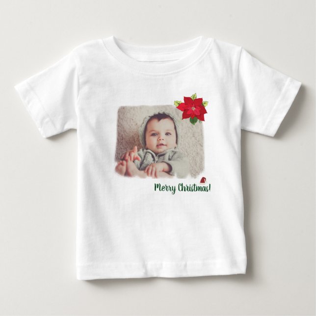Presente personalizado de bebê de camisa de Natal (Frente)