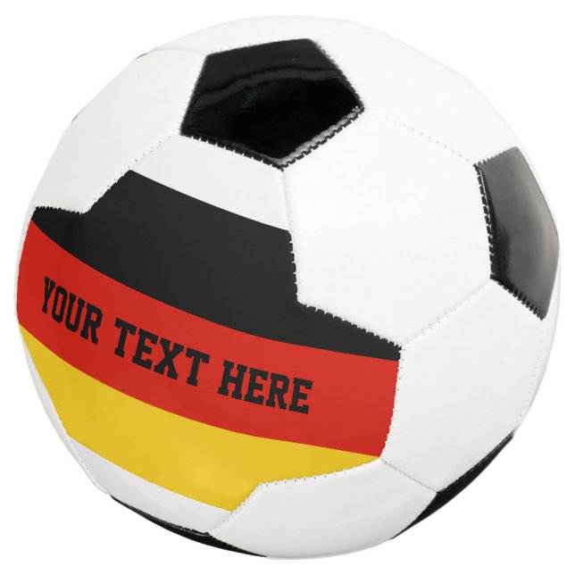 Presente personalizado de bola de futebol com a ba (Três quartos)