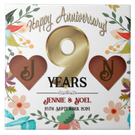 Presente personalizado do 9º aniversário