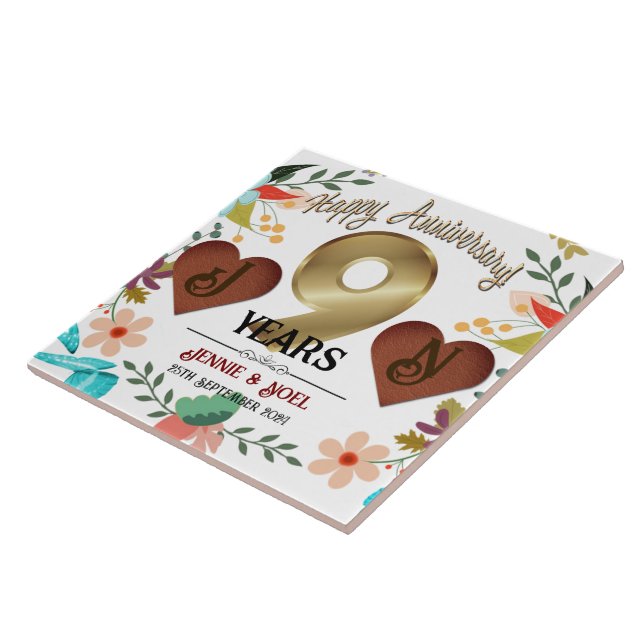 Presente personalizado do 9º aniversário (Lateral)