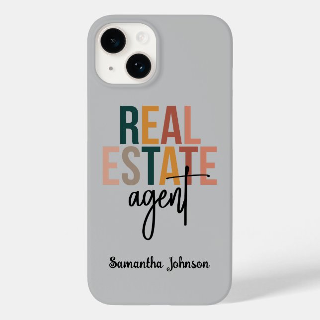 Presente personalizado do Boho Real Estate (Verso)