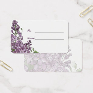 Presente Personalizado Flor de Lilás Minimalista P