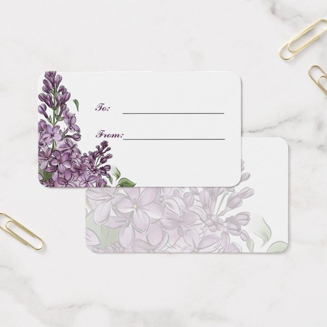 Presente Personalizado Flor de Lilás Minimalista P (Escritótio)
