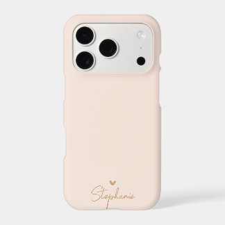 Presente Personalizado Nome Coração Mínimo Dourado