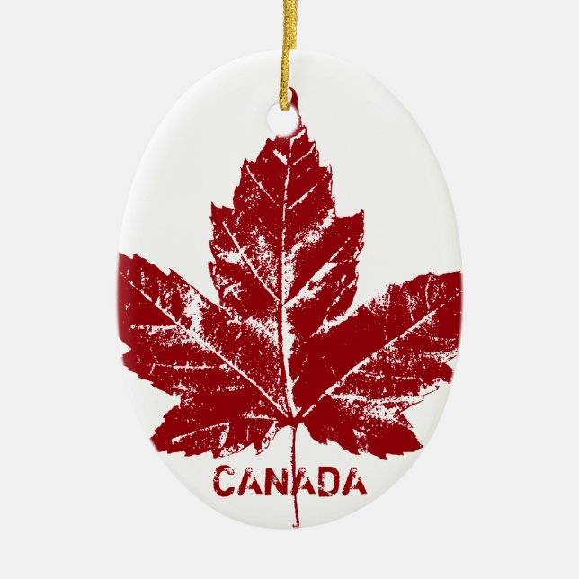 Presente personalizado ornamento de Canadá da (Frente)
