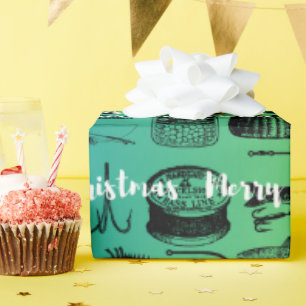 Presente Pescador Pesca Papel De Embalagem De Natal, Peixe