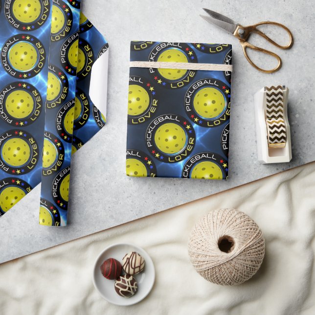 Presente Pickleball Lover 1 Opções Papel de enrolamento (Artesanato)