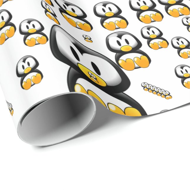 Presente Pinguim de papel de enrolamento (Ponta do rolo)