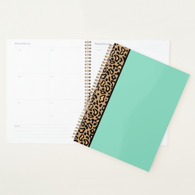Presente Planejador Retro Leopardo (Exibição)