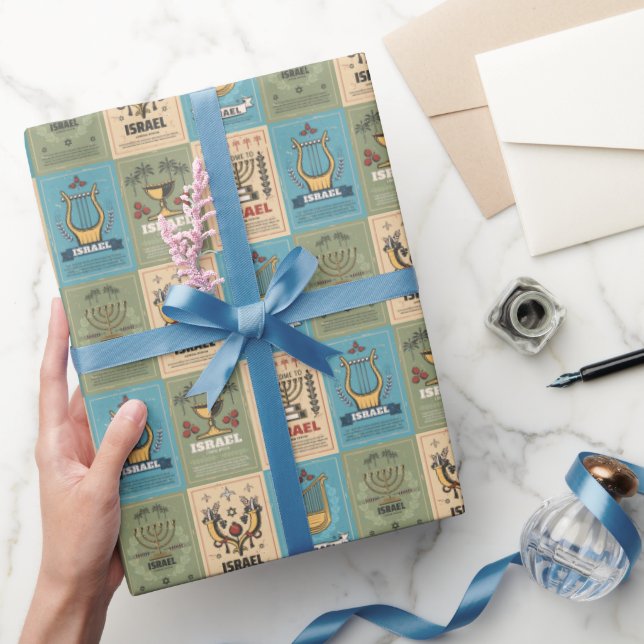 Presente Presentes judeus - Papel de moldagem de férias - A (Presentear)