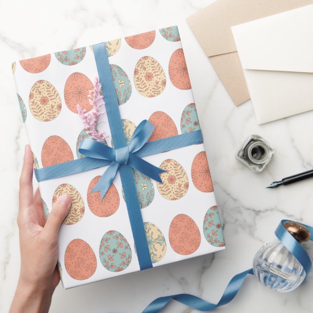 Presente Primavera Vibes - Papel de enrolamento da Páscoa c (Presentear)