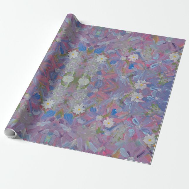 Presente Primavera Wonderland - Papel Floral de Moldagem (Desenrolado)