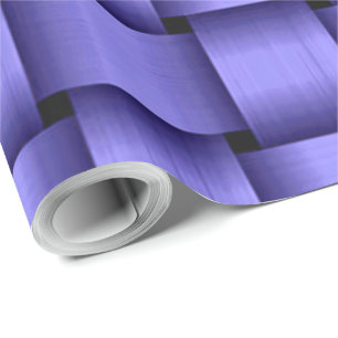 Presente Profundamente - papel de envolvimento roxo da fita