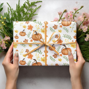 Presente Pumpkin - Papel de ondulação amarelo da flor do Di