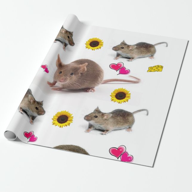 Presente Ratos de girassol Papel de enrolamento (Desenrolado)