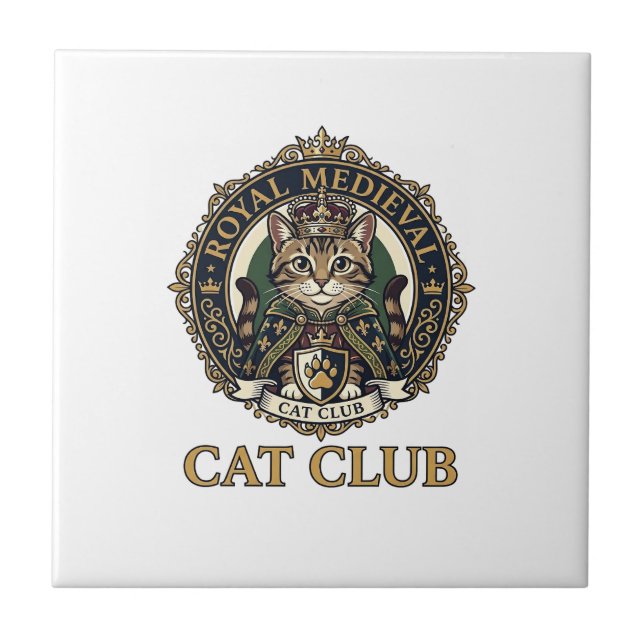 Presente Real Medieval Gato Pai Idéia - Real Medie (Frente)