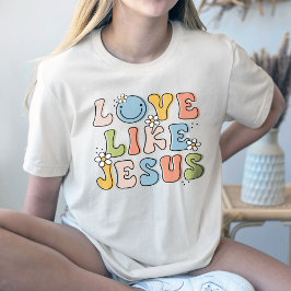 Presente Religioso, Camisa Flor, Amor Como Jesus