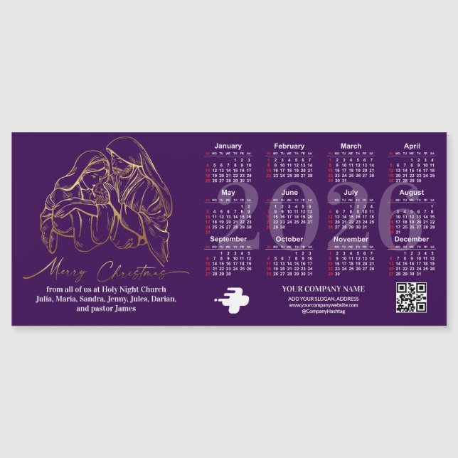 Presente Religioso da Santa Família Natal 2026 (Frente)