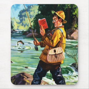 Presente retro Mousepads da ilustração da cena d
