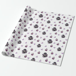 Presente Rolha De Papel De Enrolamento De Cupcakes Roxos E