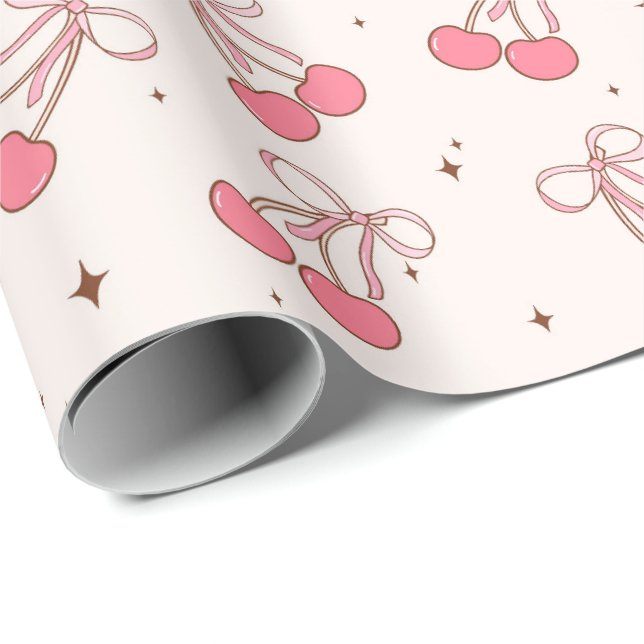 Presente Rolha de papel de enrolar cintilante de Arco rosa  (Ponta do rolo)