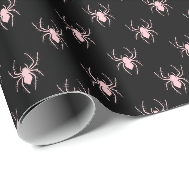 Presente Rolha de papel de moldagem de aranha preto e rosa (Ponta do rolo)