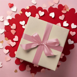 Presente Roll de papel de empacotamento de bege legante